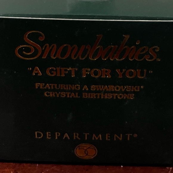 763. NIB DEPARTMENT 56 SNOWBABIES A GIFT FOR YOU - Picture 4 of 5